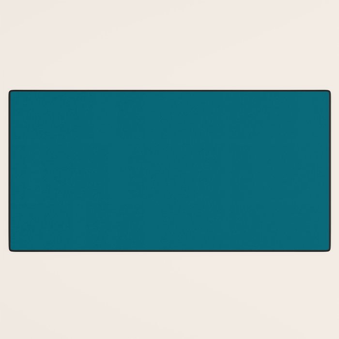 Solid Teal  Desk Mat Gallery Image 3