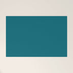 Solid Teal  Welcome Mat Gallery Image 1