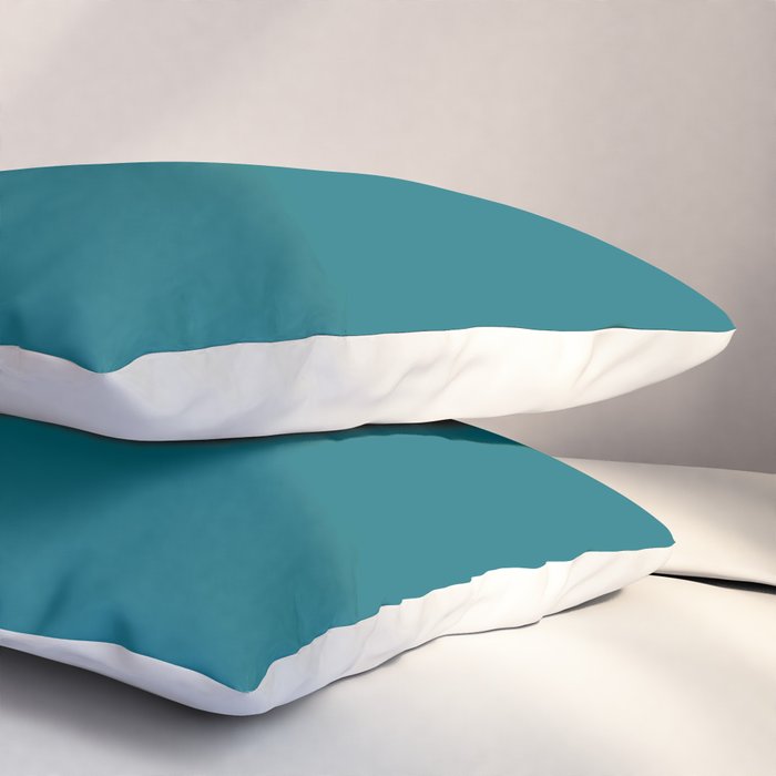 Solid Teal  Pillow Sham Gallery Image 3