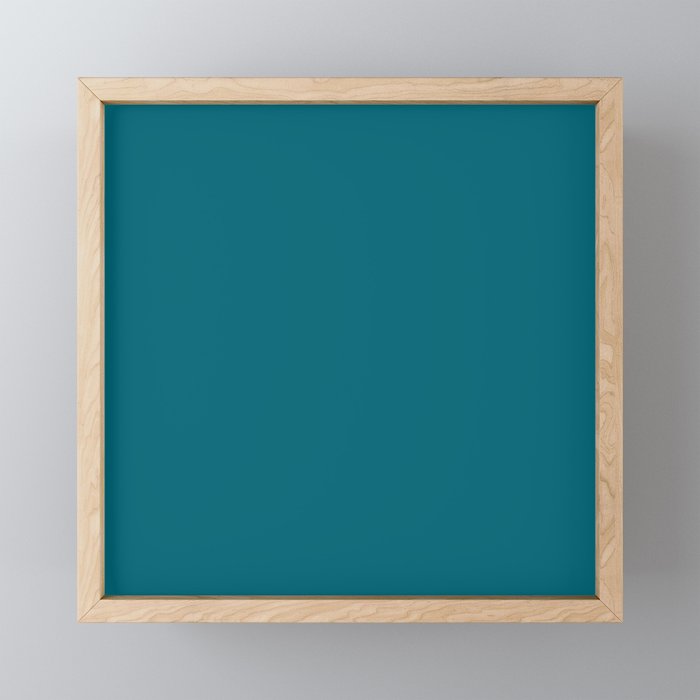 Solid Teal  Mini Art Print Gallery Image 1