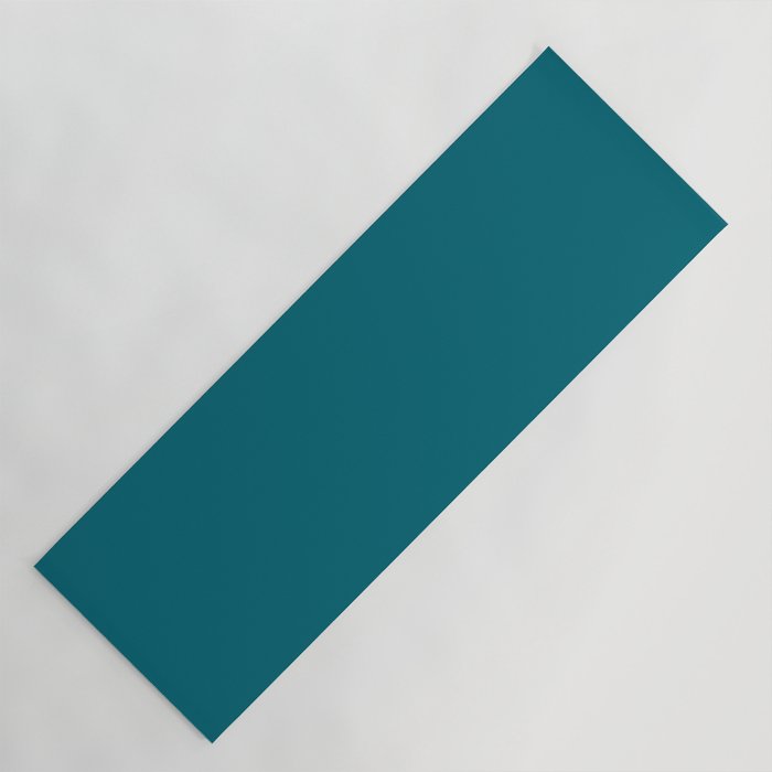 Solid Teal  Yoga Mat Gallery Image 1