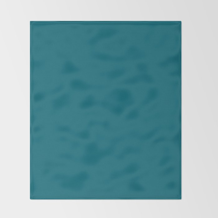 Solid Teal  Throw Blanket Gallery Image 2