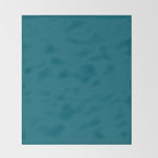 Solid Teal  Throw Blanket Gallery Image 2