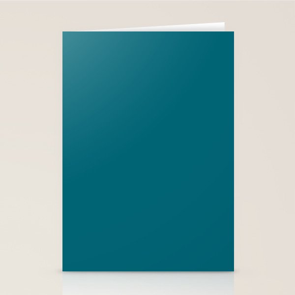 Solid Teal  Stationery Card Gallery Image 2