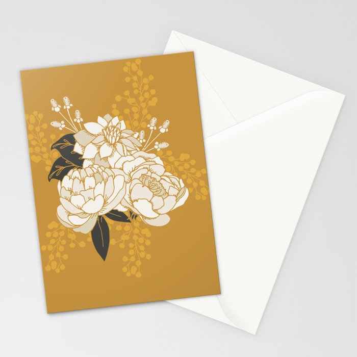 Glam Florals - Gold Stationery Card Gallery Image 2