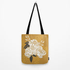 Glam Florals - Gold Tote Bag Gallery Image 2