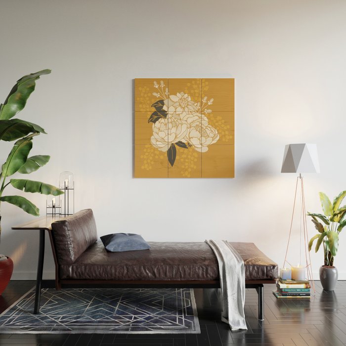 Glam Florals - Gold Wood Wall Art Gallery Image 2