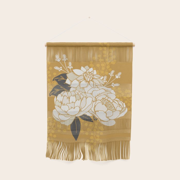 Glam Florals - Gold Wall Hanging Gallery Image 1