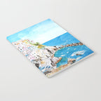 Italy Cinque Terre watercolor painting Notebook Gallery Image 2