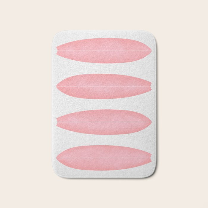 Surfboards in Pink Bath Mat Gallery Image 1