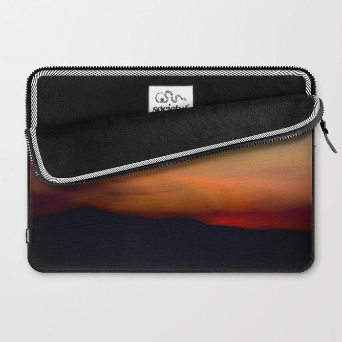 Afterglow II - abstract sunset nature Maine photography Laptop Sleeve Gallery Image 2