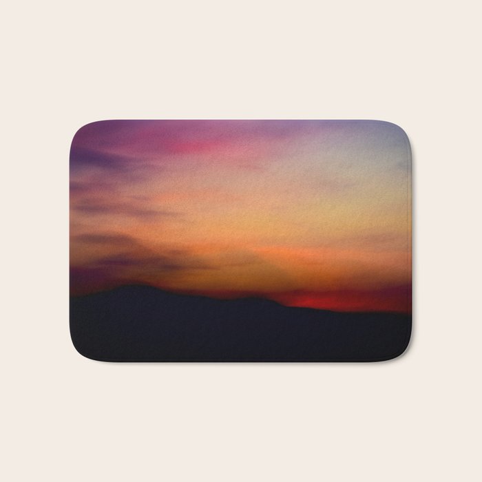 Afterglow II - abstract sunset nature Maine photography Bath Mat Gallery Image 1