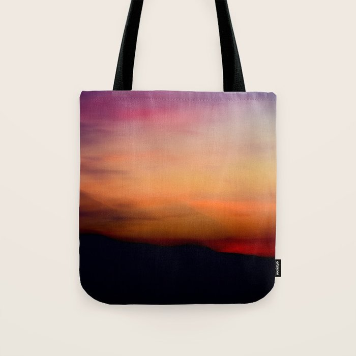 Afterglow II - abstract sunset nature Maine photography Tote Bag Gallery Image 1