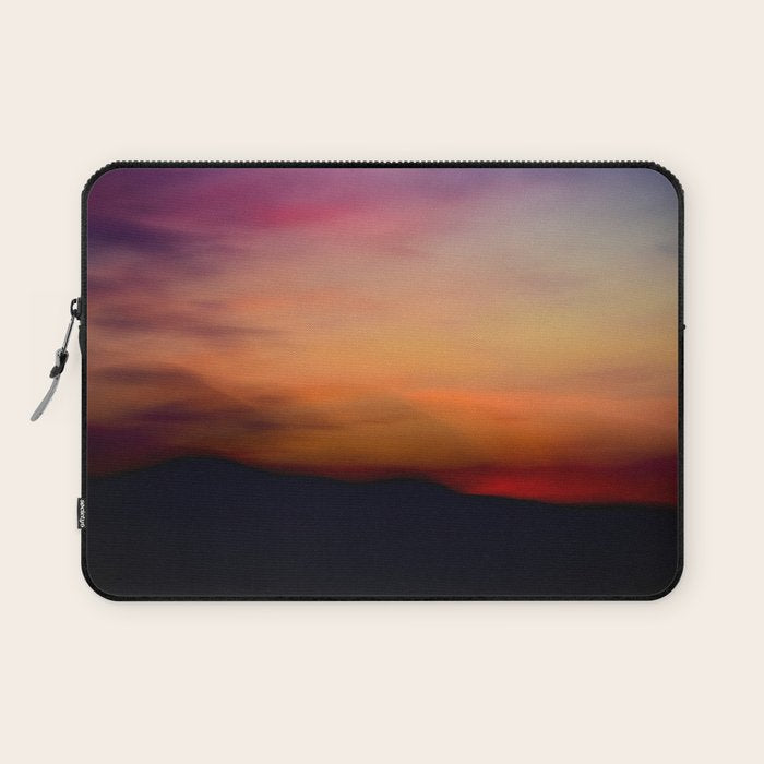 Afterglow II - abstract sunset nature Maine photography Laptop Sleeve Gallery Image 1