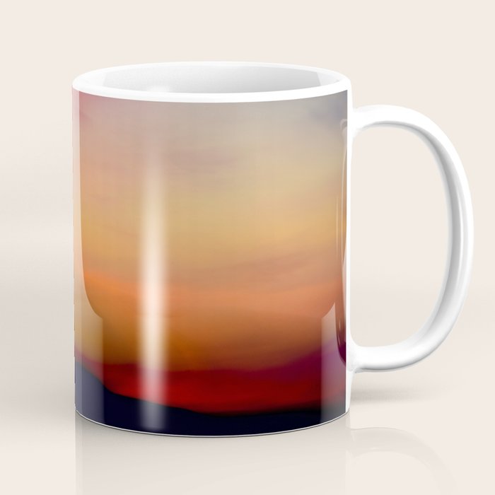 Afterglow II - abstract sunset nature Maine photography Coffee Mug Gallery Image 1