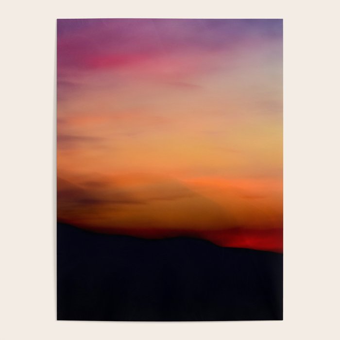 Afterglow II - abstract sunset nature Maine photography Poster Gallery Image 4
