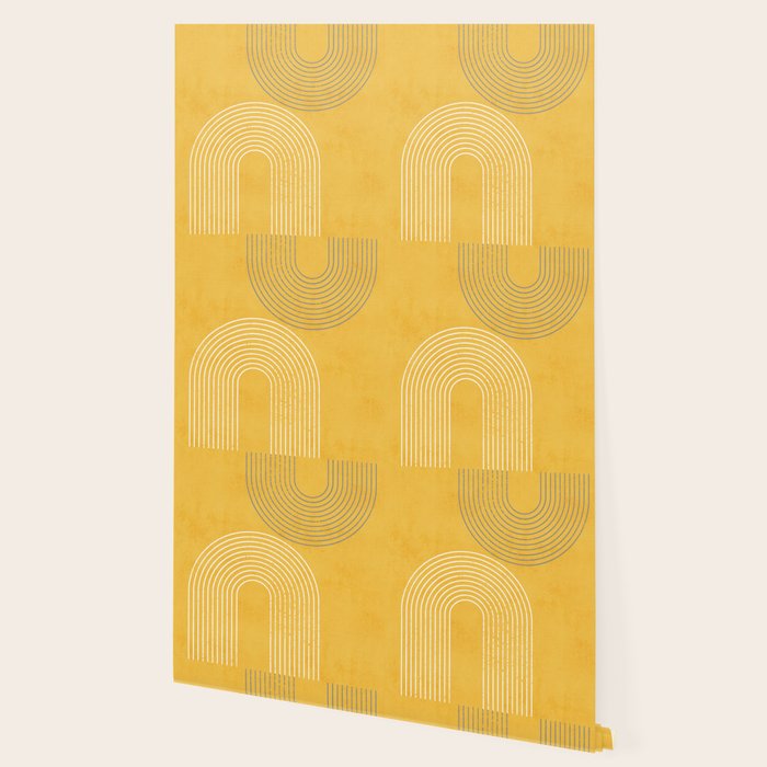 Golden Minimalist Abstract Wallpaper Gallery Image 2