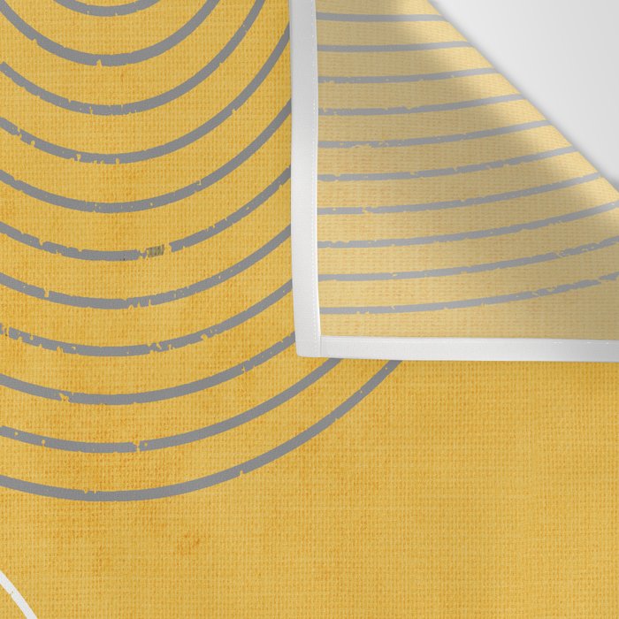 Golden Minimalist Abstract Wall Tapestry Gallery Image 3