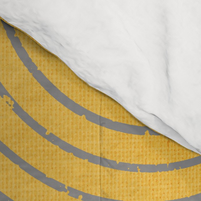Golden Minimalist Abstract Comforter Gallery Image 4
