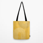 Golden Minimalist Abstract Tote Bag Gallery Image 2