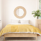 Golden Minimalist Abstract Duvet Cover Gallery Image 3