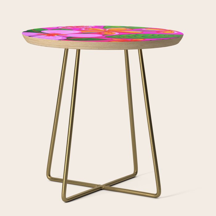 Tropical Plumeria and flora  Side Table Gallery Image 1