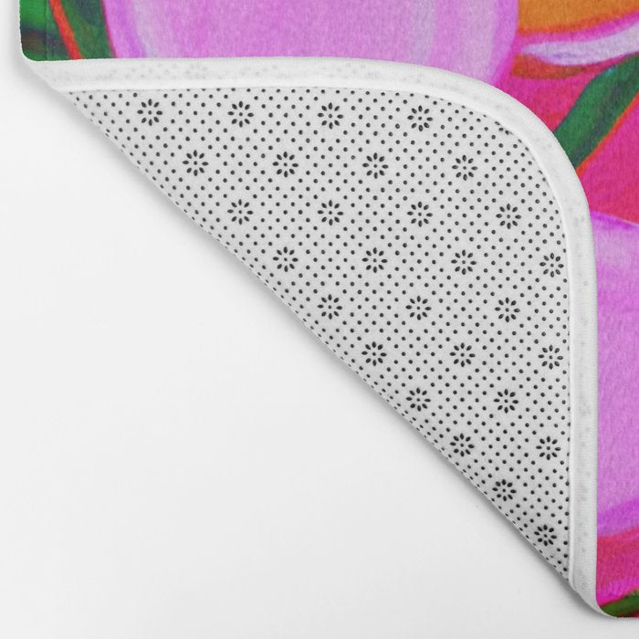 Tropical Plumeria and flora  Bath Mat Gallery Image 2
