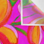 Tropical Plumeria and flora  Wall Tapestry Gallery Image 3