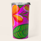 Tropical Plumeria and flora  Travel Mug Gallery Image 2
