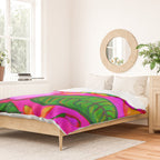 Tropical Plumeria and flora  Duvet Cover Gallery Image 2