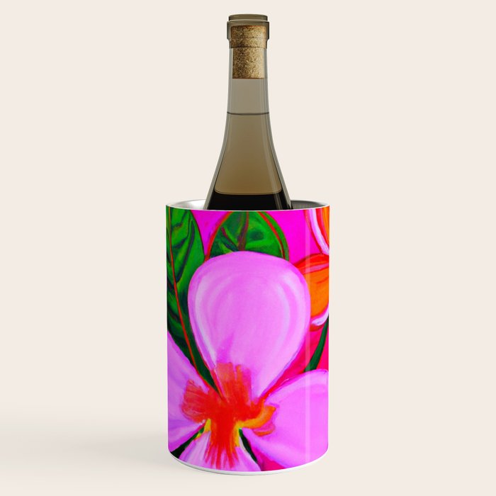 Tropical Plumeria and flora  Wine Chiller Gallery Image 2