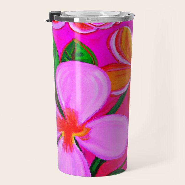 Tropical Plumeria and flora  Travel Mug Gallery Image 3