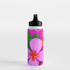 Tropical Plumeria and flora  Water Bottle Gallery Image 3