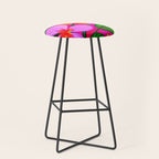 Tropical Plumeria and flora  Stool Gallery Image 1