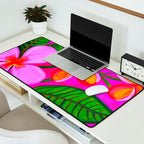 Tropical Plumeria and flora  Desk Mat Gallery Image 2