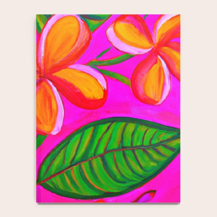 Tropical Plumeria and flora  Notebook Gallery Image 4