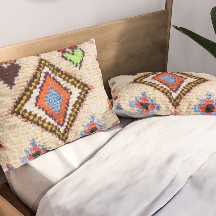 N15 - Oriental Traditional Bohemian Moroccan Artwork. Pillow Sham Gallery Image 2