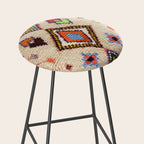 N15 - Oriental Traditional Bohemian Moroccan Artwork. Stool Gallery Image 2