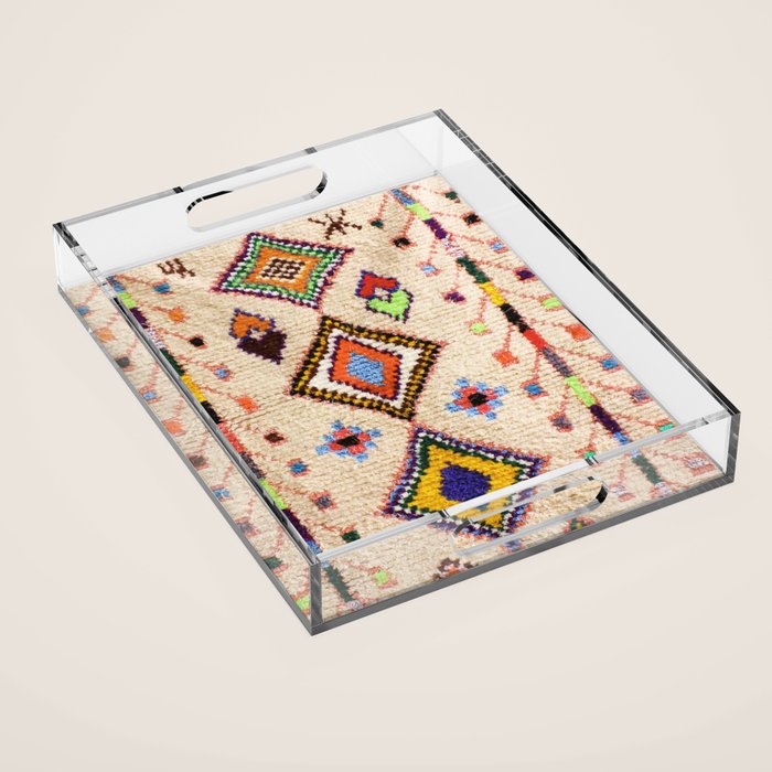 N15 - Oriental Traditional Bohemian Moroccan Artwork. Acrylic Tray Gallery Image 1