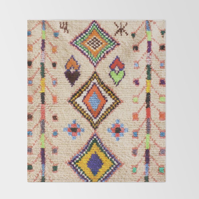 N15 - Oriental Traditional Bohemian Moroccan Artwork. Throw Blanket Gallery Image 2