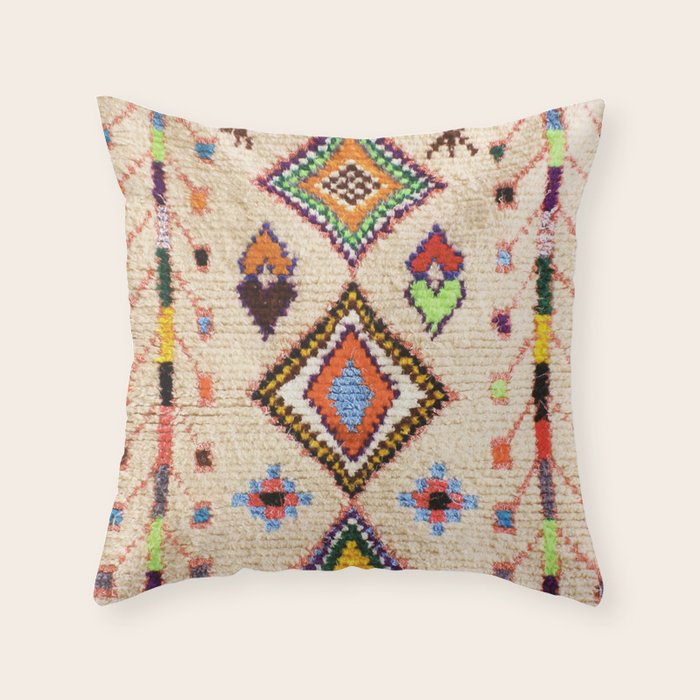 N15 - Oriental Traditional Bohemian Moroccan Artwork. Throw Pillow Gallery Image 6
