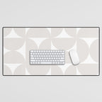Bauhaus Mid Century Modern Geometric IV Grey Desk Mat Gallery Image 1