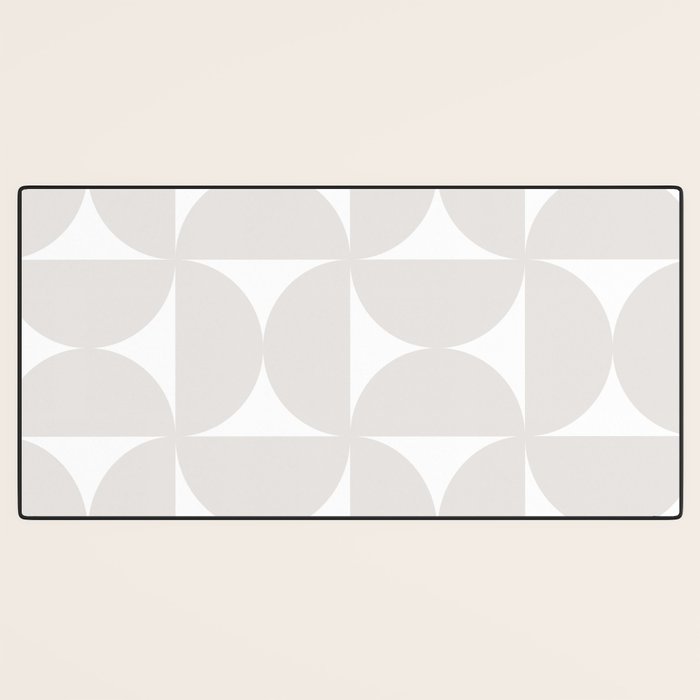 Bauhaus Mid Century Modern Geometric IV Grey Desk Mat Gallery Image 3