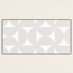 Bauhaus Mid Century Modern Geometric IV Grey Desk Mat Gallery Image 3