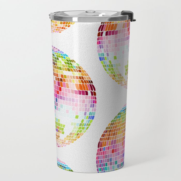Disco Ball â Rainbow Travel Mug Gallery Image 2