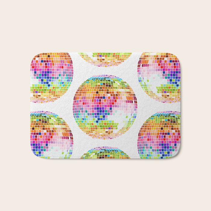 Disco Ball â Rainbow Bath Mat Gallery Image 1