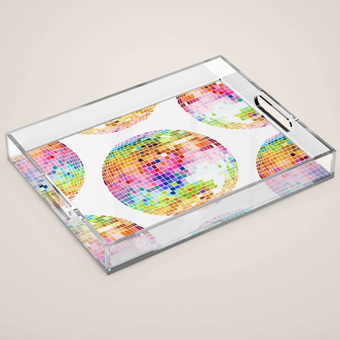 Disco Ball â Rainbow Acrylic Tray Gallery Image 1