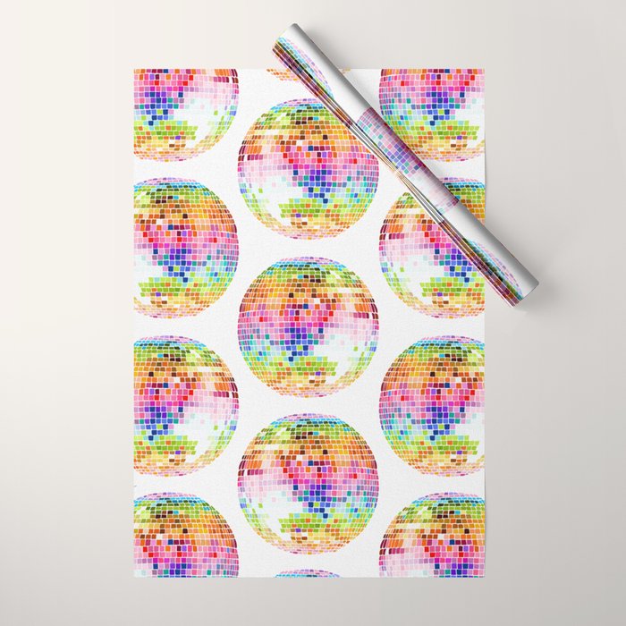 Disco Ball â Rainbow Wrapping Paper Gallery Image 1