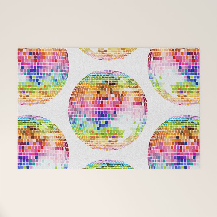 Disco Ball â Rainbow Welcome Mat Gallery Image 1