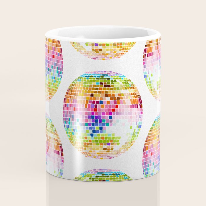 Disco Ball â Rainbow Coffee Mug Gallery Image 4